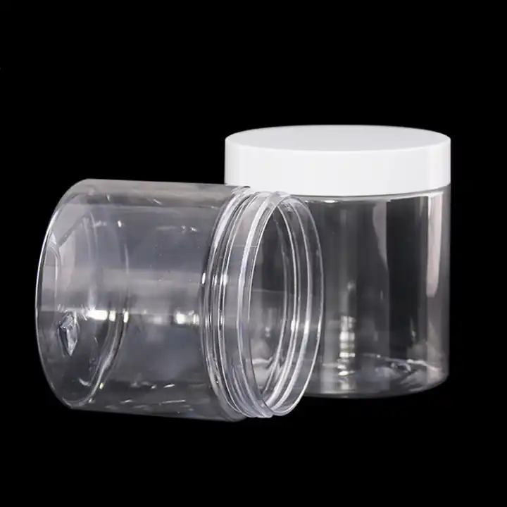 Empty Slime Storage Containers with Lids, Clear Plastic Jars with