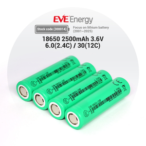 แบตเตอรี่ EVE 18650 2500mah แบบชาร์จได้ ลิเธียมเซลล์ Li-ion 3500mah 3000mah 3.6V 3.7v แบตเตอรี่ 18650 - Product Image 1