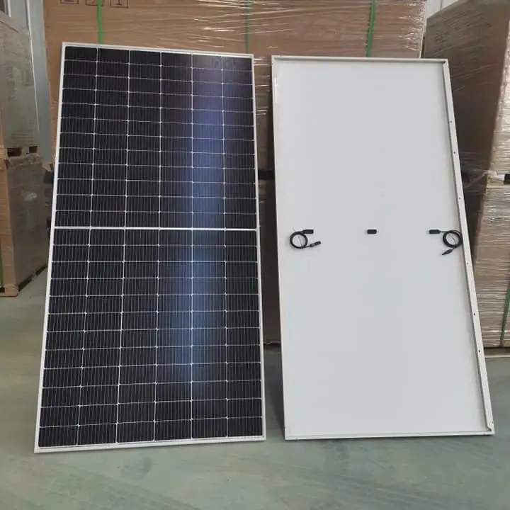 High Efficiency 500watt solar panel 400 watt half cut solar panels for home full black solar energy system
