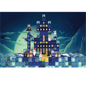 Onshine, 106 Uds., Castillo Mágico, juego magnético, bloques <span class=keywords><strong>de</strong></span> construcción del mundo, mina, cubos <span class=keywords><strong>de</strong></span> construcción magnéticos, juguetes para niños, 2,0 cm ASTM CE - Product Image 3