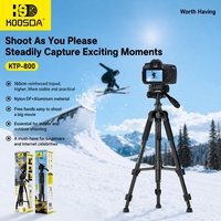 Trípode para Selfies y Fotografía de Productos de 1.6m, KTP-800, Antivibración, 360° °   Trípode Profesional y Estable para Fotografía Panorámica