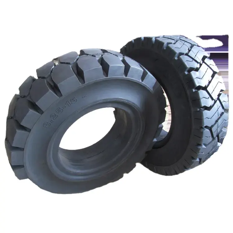 Forklift solid tire manufacturer solid tyre supplier 500 different sizes solid tyre with rims non for sale