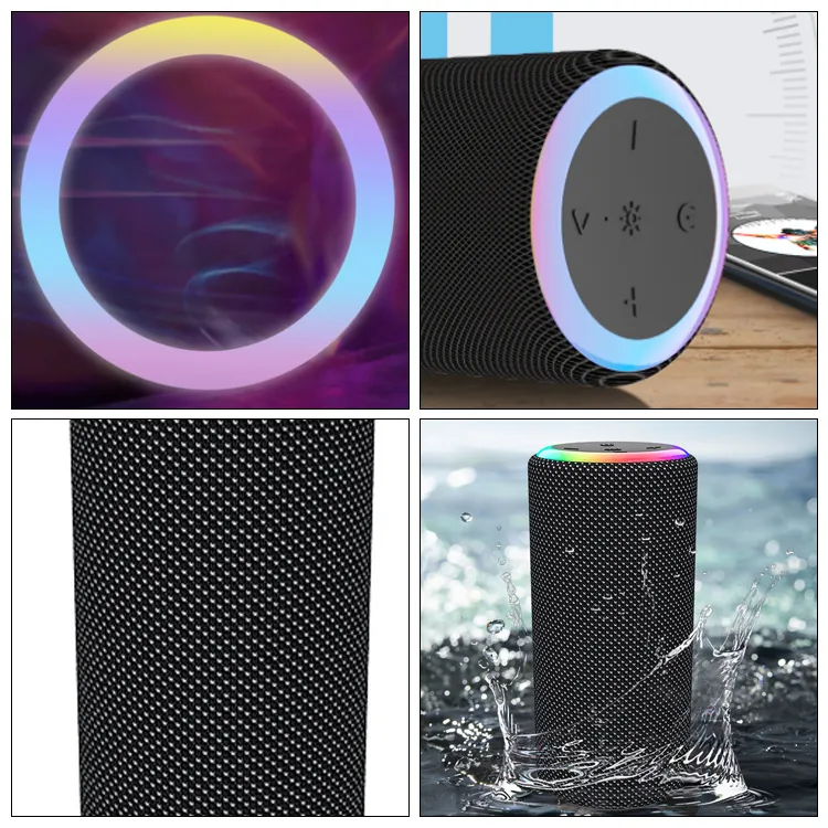 Promotion Portable Wireless Bluetooth Speakers Boombox TWS USB Waterproof Speaker with Logo