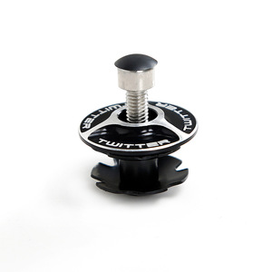 Espaciador de horquilla delantera para bicicleta de montaña Twitter Tw2.0, de aleación de aluminio, 44 mm de diámetro, integrado y oculto, color negro - Product Image 4