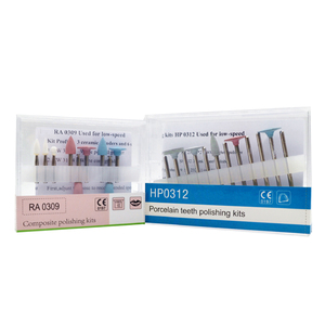 LK-P24-1 HP0312 Kit lucidatura porcellana dentale 12 pezzi Burs inclusi