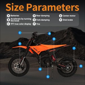 Motocicleta Eléctrica HEZZO D3pro Middrive, 60V 30AH, Neumáticos de 17/14 Pulgadas, para Adultos, Disponible en Almacenes de EE. UU. y Europa - Product Image 5
