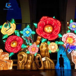 美しい中国の人工ランタン祭り：カラフルな蝶々ランタンショー - Product Image 3