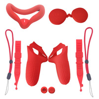Accessoires VR, Promotion du fabricant, Kit de couverture de casque de protection en Silicone, poignées de contrôleur de coussinet facial pour Oculus Quest 2