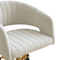 Chaises de bureau de luxe en PU, directement de l'usine, avec roulettes ; Chaises ergonomiques réglables à roulettes, base 5 étoiles, vente en gros