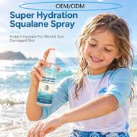 Spray réparateur au squalane pour enfants 120 ml, marque privée, brume hydratante marine pour enfants et adultes, soin hydratant pour peaux abîmées par le soleil et le vent
