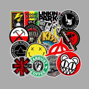 ZY0611C 100 Pezzi Adesivi a Tema Musicale Impermeabili in PVC Vinile Adesivi Fustellati Personalizzati per Valigie Laptop Auto - Product Image 3