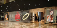 Film LED transparent pour intérieur et extérieur Installation facile Affichage par grille de fenêtre Module d'affichage Écran publicitaire en verre LED 3d