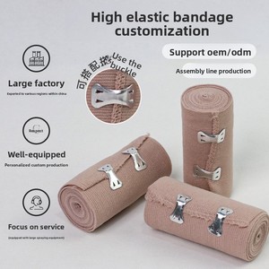 Fascia Elastica Compressiva ad Alta Elasticità per Fornitura Diretta Transfrontaliera, Colore Pelle Personalizzabile, per <span class=keywords><strong>Fissaggio</strong></span> Ferite, Bracciale <span class=keywords><strong>di</strong></span> Emergenza in Gomma, Certificazione CE - Product Image 5