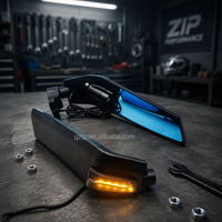 Nouveau rétroviseur latéral LED discret pour moto, en alliage d'aluminium CNC, universel, compatible avec les motos de course, CF Moto 450, CBR, ZX4R, R3, R6, R7