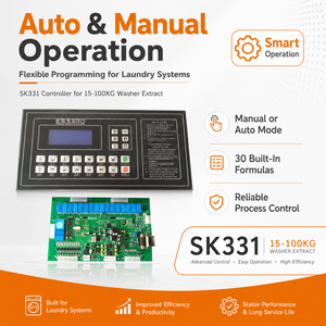 แผงควบคุมหน้าจอสัมผัส SK331 สำหรับเครื่องซักผ้าแบบแยกส่วนเชิงพาณิชย์ - Product Image 3