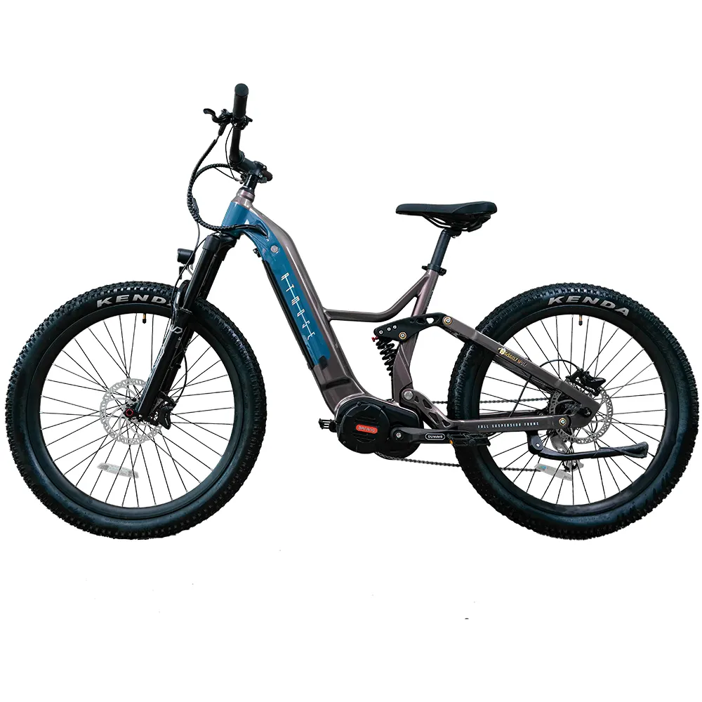 Hot sale 27.5 Inch snow ebike 48V 1000W Mountain Electric Bicycle full suspension Fat Tire Electric Bike