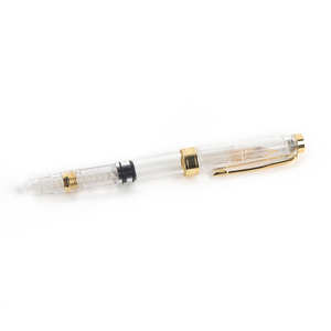 Jovesun - Bolígrafo de Tinta de Color Transparente para Estudiantes, Punta Recta, Diseño de Codo, para Escritura Artística, Plástico, con Caja de Regalo - Product Image 3