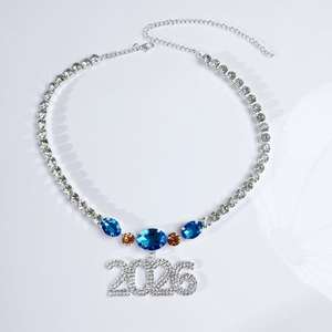 שרשרת תליון 2026 ריינסטון מוגזם עבור גברים נשים היפ-הופ רב-תכליתי שרשרת קריסטל יהלומים (nl936) - Product Image 5