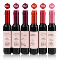 Gloss à lèvres teinté en forme de bouteille de vin - Laque longue tenue, anti-transfert, hydratant, couleur liquide pour les lèvres