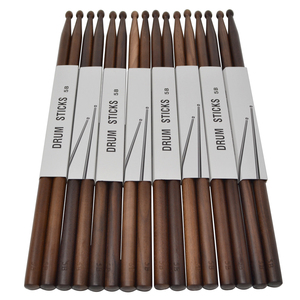 Bacchette per Batteria PUNK MA-9 in Legno Massello di Noce Nero 5B a Prezzo Conveniente, Punta in Legno per Adulti, Bambini e Principianti - Product Image 3