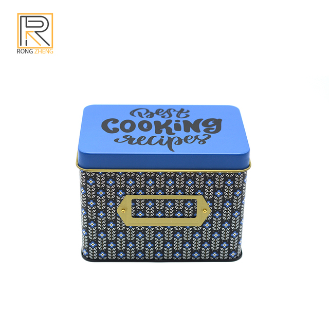 Factory Direct Luxury Customizable Large Rectangular Metal Tin Box Eco-Friendly Recyclable Storage Tin Cans Metal Box