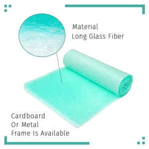 50mm-100mm Độ dày vật liệu cắt Nhỏ Sợi Mat Lọc phương tiện truyền thông cuộn sợi thủy tinh cảm thấy cho gian hàng phun - Product Image 4