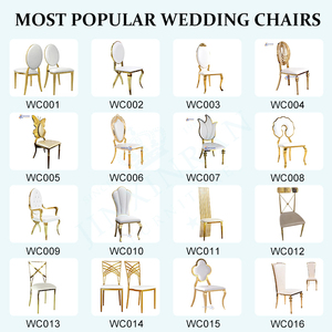 Silla de Lujo Dorada Modelo King <span class=keywords><strong>Luis</strong></span> para Eventos de Boda, Apilable, de Resina Plástica - Product Image 4