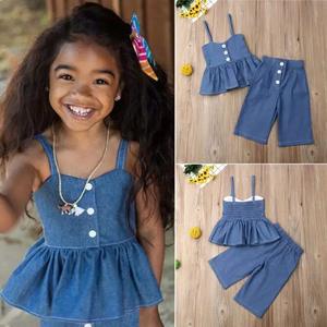 Conjunto de Ropa para Niños, Ropa de Verano para Bebés, Traje de Pantalones de Moda para Niñas, Nueva Llegada del Fabricante Chino - Product Image 5