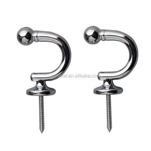 ตะขอเกี่ยวผ้าม่าน,ตะขอเกี่ยวผ้าม่านกรอบพู่โลหะพร้อมน็อต - Product Image 6