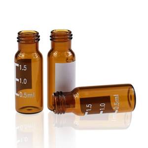 Klarglas-Mikro proben fläschchen 1ml 2ml flache Form mit PTFE/Silikon-Septa für die <span class=keywords><strong>HPLC</strong></span>/GC-Analyse im Karton verpackt - Product Image 3