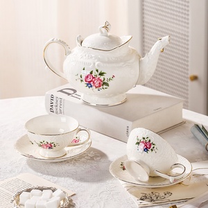 High Quality European Porcelain Tea & Water <b>Set</b> Wholesale Afternoon Tea <b>Set</b> <b>Coffee</b> & Tea <b>Sets</b> - Product Image 2