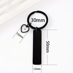 Llavero Largo de Acero Inoxidable con Grabado Láser de Semillas de Mostaza en Forma de Cruz, Impresión a Color, Material en Blanco para DIY, Moderno - Product Image 4