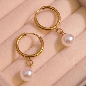 Pendientes colgantes de moda de acero inoxidable estilo gota de agua elegante <span class=keywords><strong>Poliva</strong></span> para fiestas - Product Image 2