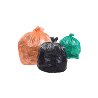 Sacs poubelles en plastique OEM, différentes tailles et épaisseurs, prix de gros, disponibles en paquet plat ou en rouleau pour l'exportation mondiale