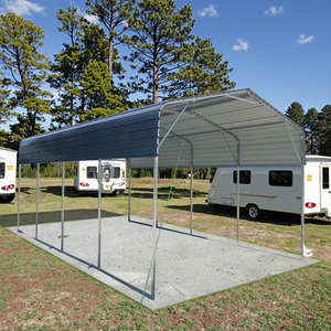 Tenda <span class=keywords><strong>per</strong></span> <span class=keywords><strong>Auto</strong></span> e Garage 11 X 19 Piedi, Stile Moderno, Carport e Capannone in Metallo con Legno Trattato a Pressione, Design Semplice - Product Image 5