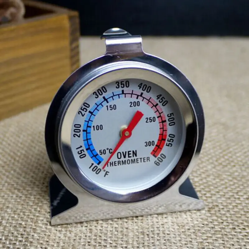 Voedsel Vlees Temperatuur Rvs Stalen Gauge Keuken Fornuis Bakbenodigdheden Stand Up Kaal Oven Thermometer