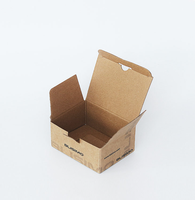 Logo personnalisé Boîte de papier kraft 3 plis ondulé de petite taille pour produits électroniques Boîte d'emballage de couleur