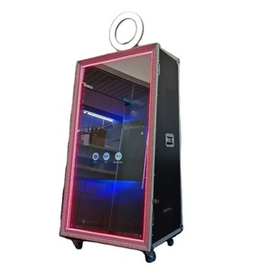 Estructura metálica premium, robusta, con ángulo ajustable, soporte portátil, espejo mágico, cabina de fotos para eventos, <span class=keywords><strong>estudio</strong></span> fotográfico profesional. - Product Image 1