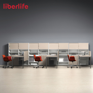 Großhandels preis Moderne Möbel <span class=keywords><strong>Computer</strong></span> Workstations Schreibtisch Büro tisch für <span class=keywords><strong>3</strong></span> 6 Personen - Product Image 4