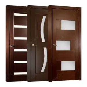 2024 High End Residential Luxury Painted Bedroom Internal Wooden Door Solid Wood Interior Room Doors For Home
