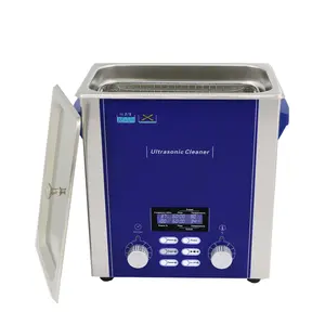 Adjustable digital lcd display heating and time control ultrasonic cleaner 4.5l jewelry watch glasses cleaning machine