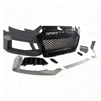 Kit de Parachoques Delantero Estilo RS3 para Audi A3 S3 8V.5 2017-2020, Rejilla de Panal de Abeja, Agujeros Preperforados para ACC