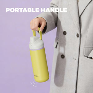 Watersy - Nueva Botella de Agua Deportiva Portátil de Acero Inoxidable de Doble Pared con Aislamiento al Vacío, Vaso de Viaje con Asa - Product Image 4