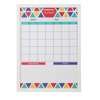 Planificateur hebdomadaire magnétique super puissant personnalisé tableau blanc imprimé effaçable à sec