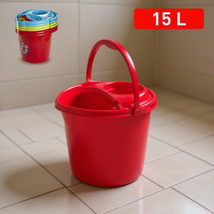 Cubo Fregona Mop Bucket 15 L With Lid And Handle For Cleaning Tasks - Product Image 3