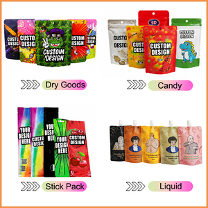 Sacs Mylar personnalisés imprimés numériquement, découpés à la forme, avec fermeture Ziplock, pour <span class=keywords><strong>bonbons</strong></span> et biscuits, avec boîte, opaques, 1g, 1oz, 7g, 28g - Product Image 6