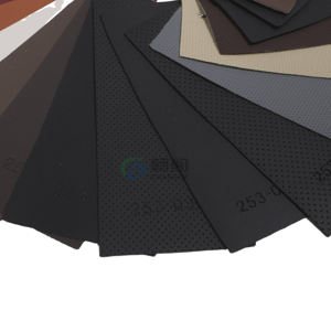 جودة ممتازة من مادة Pvc نصف ثقب من الجلد الصناعي الصناعي قماش دفتر بغطاء جلد Pvc نسيج جلد Pvc - Product Image 4