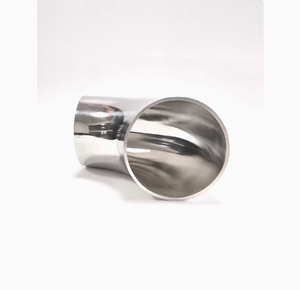 XINGYAO Hygiène de soudage Coude à 180 degrés - Polissage <span class=keywords><strong>double</strong></span> face Haute pression Modèle DN50 pour applications alimentaires/boissons/<span class=keywords><strong>lait</strong></span> - Product Image 2