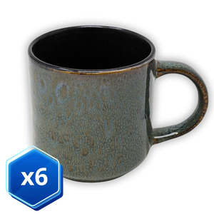 Elegante Set per la colazione a tema spaziale da 350ml di 4 tazze di porcellana Set di 6 tazze di ceramica - Product Image 1