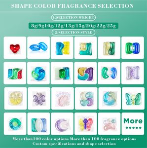 Dosettes de détergent à <span class=keywords><strong>lessive</strong></span> <span class=keywords><strong>en</strong></span> <span class=keywords><strong>poudre</strong></span> et <span class=keywords><strong>liquide</strong></span> naturel de haute qualité Nettoyants jetables parfumés à formule douce pour le lavage des vêtements - Product Image 6